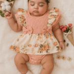 Blossom Baby Dress – Floral Ruffle Frock with Headband