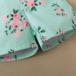 Mint Floral Twin Set – Summer Outfit for Girls