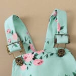 Mint Floral Twin Set – Summer Outfit for Girls