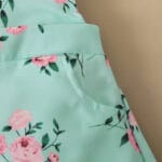 Mint Floral Twin Set – Summer Outfit for Girls