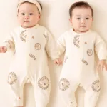 Lion Print Cotton Baby Romper – Unisex | Soft & Snuggly