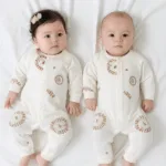 Lion Print Cotton Baby Romper – Unisex | Soft & Snuggly